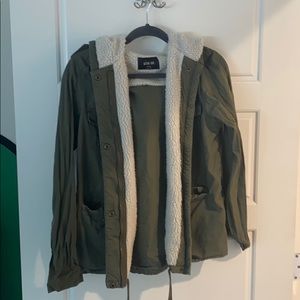 Active USA Dark Green Jacket with Hood